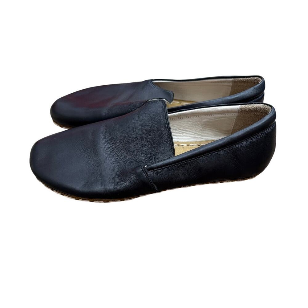 Earthing Harmony black leather barefoot slip-on grounding shoes size 45 M12 - Picture 2 of 6
